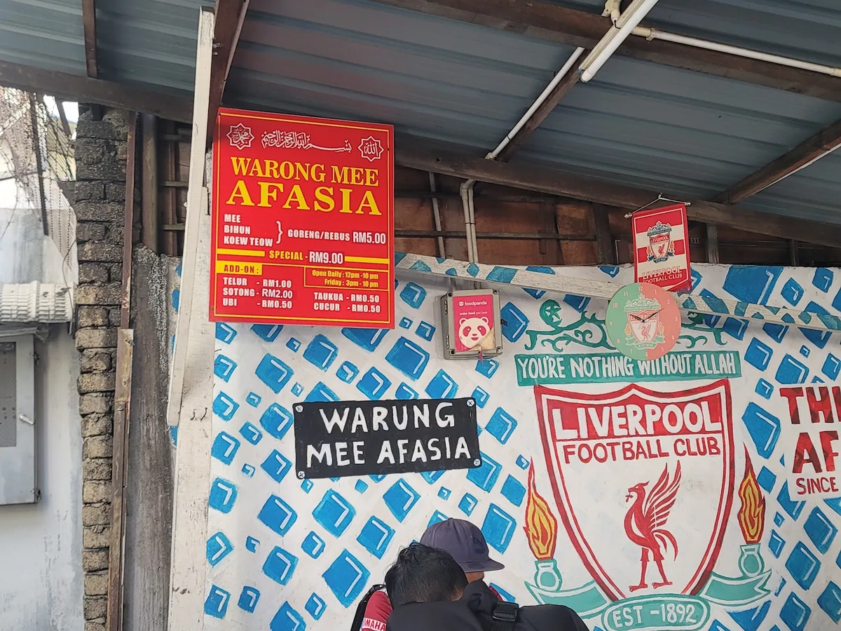 Gerai Laksa Mamu Sungai Pinang — signage