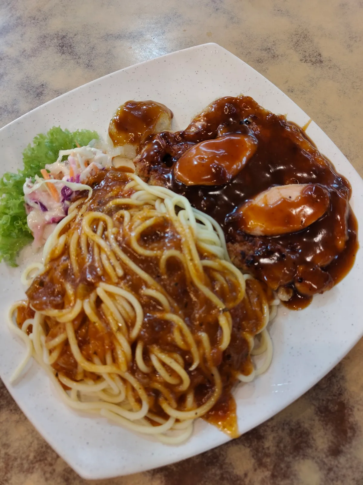 Raja Uda Food Court Oyster Omelette — dish